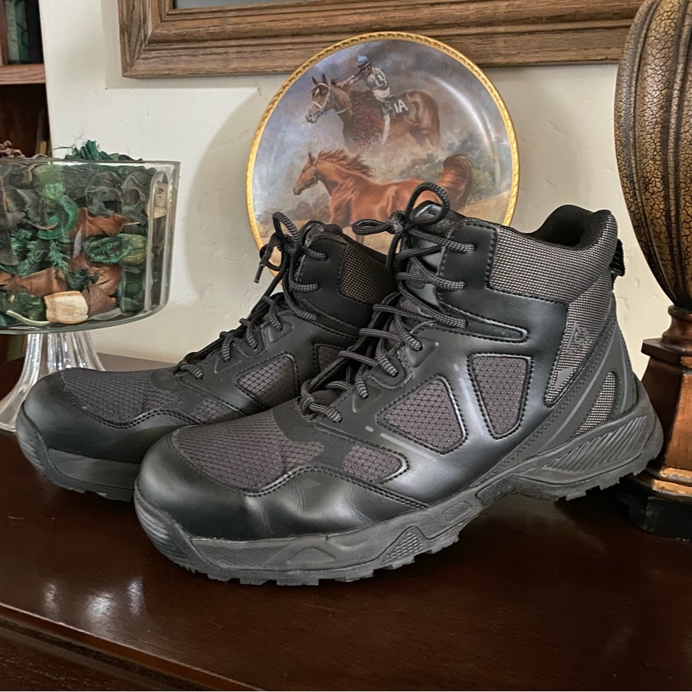 Ace Work Boots Defender Mid Nano Composite Toe Slip Resistant Non-Metallic M-11